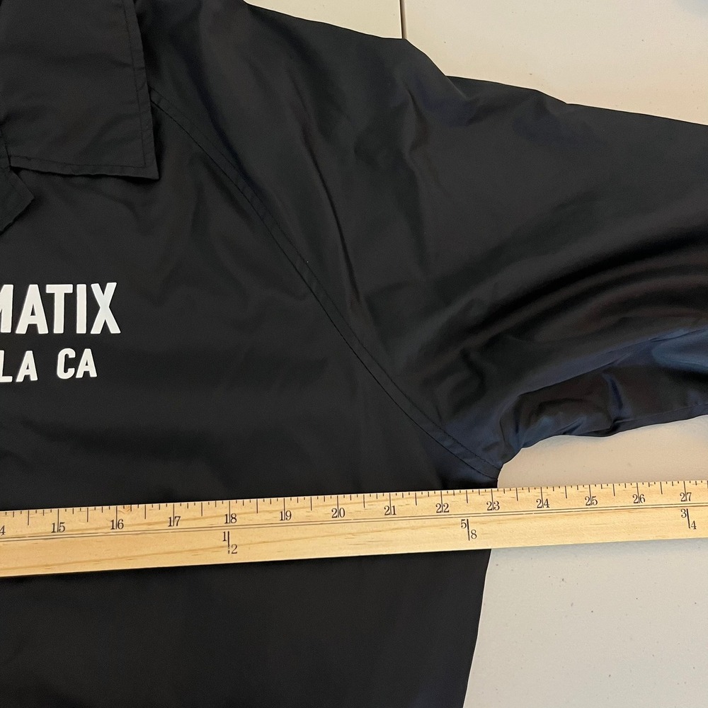 Matix Compton Surf Club LA Coaches Jacket Black Mens XL Nylon Snap Front - Picture 5 of 14